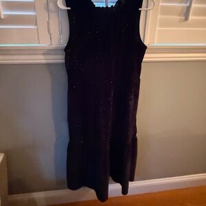 NWT J. Crew Black Sparkle Maxi Dress